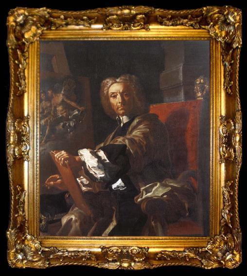 framed  Francesco Solimena Self portrait, ta009-2